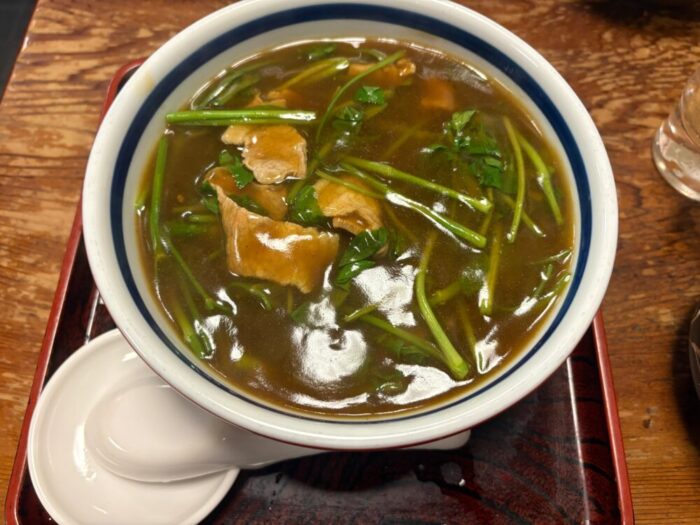 銀座 泰明庵 せりカレー蕎麦